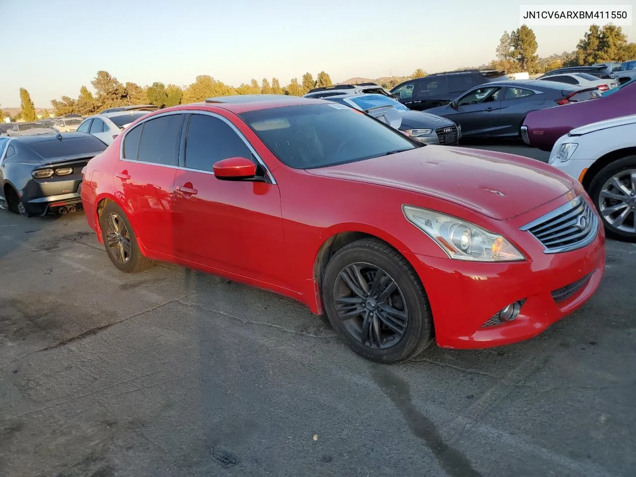 2011 Infiniti G37 VIN: JN1CV6ARXBM411550 Lot: 73684014