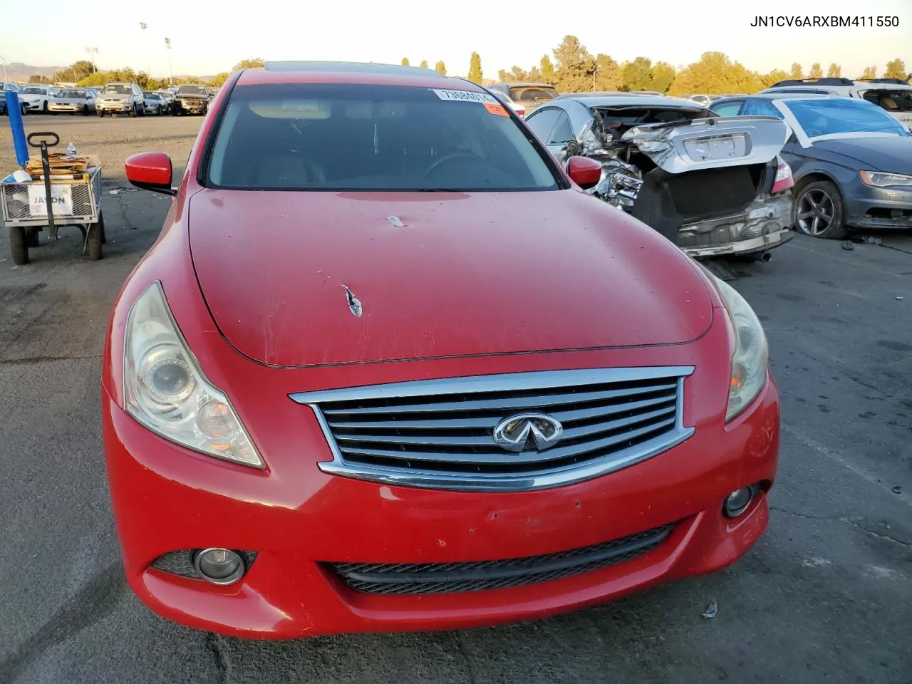 2011 Infiniti G37 VIN: JN1CV6ARXBM411550 Lot: 73684014