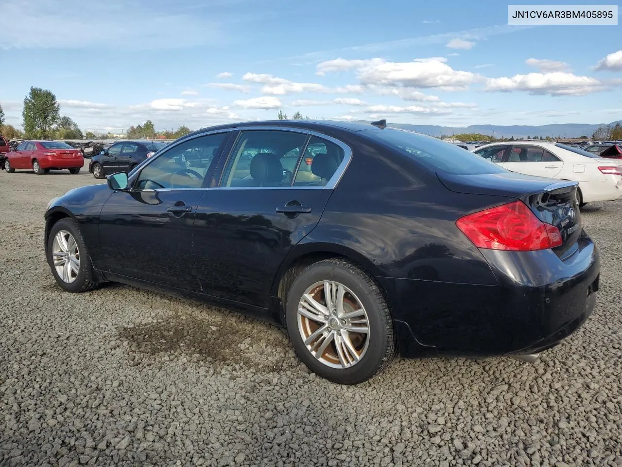 2011 Infiniti G37 VIN: JN1CV6AR3BM405895 Lot: 73799454