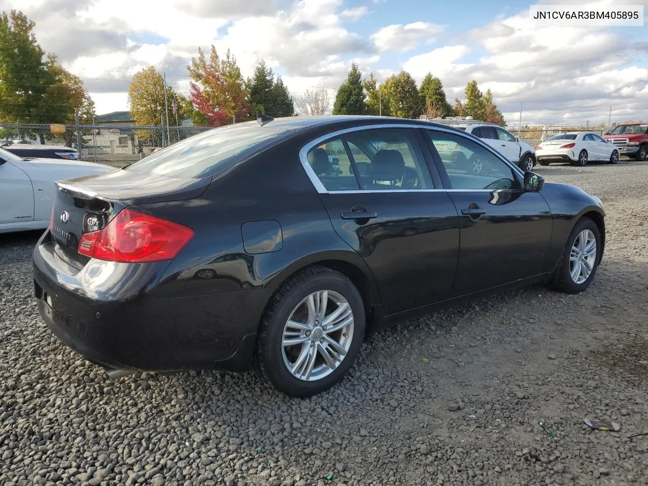 2011 Infiniti G37 VIN: JN1CV6AR3BM405895 Lot: 73799454