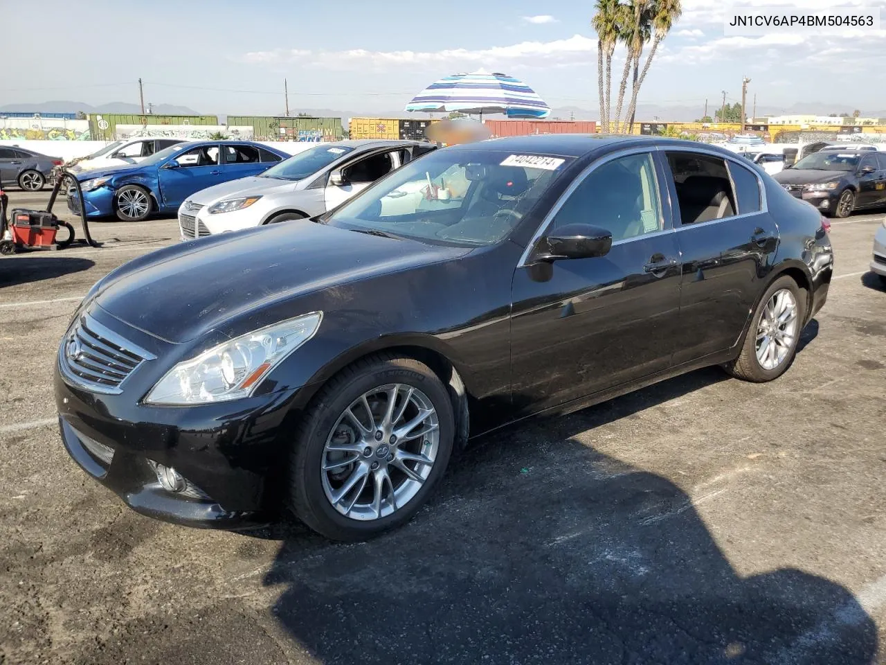 2011 Infiniti G37 Base VIN: JN1CV6AP4BM504563 Lot: 74042214