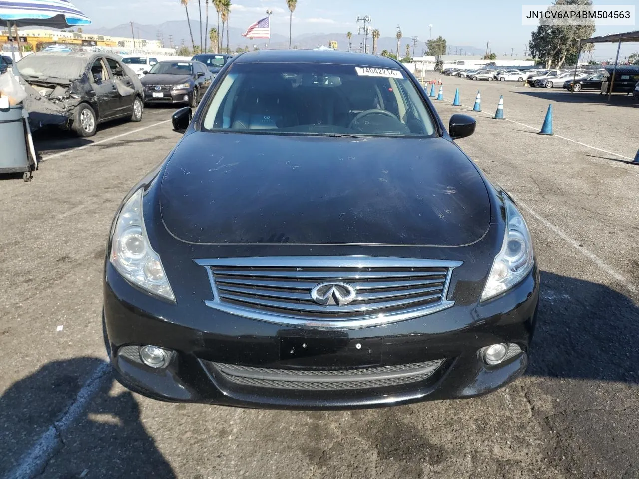 2011 Infiniti G37 Base VIN: JN1CV6AP4BM504563 Lot: 74042214