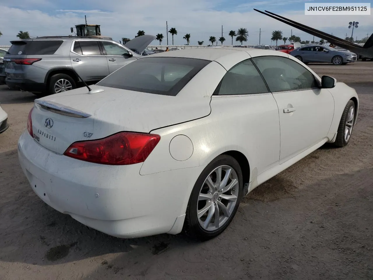 2011 Infiniti G37 Base VIN: JN1CV6FE2BM951125 Lot: 74063614