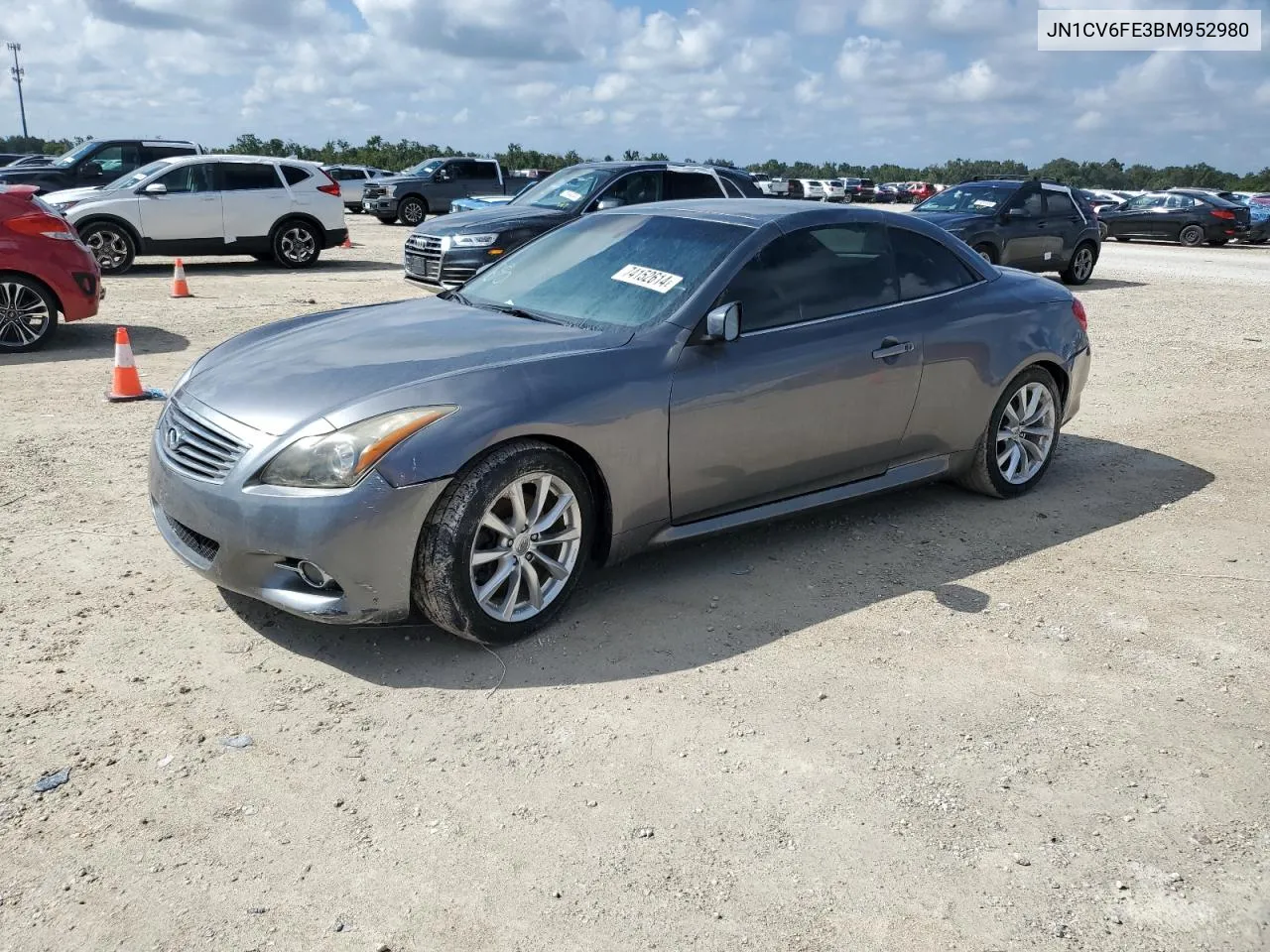 2011 Infiniti G37 Base VIN: JN1CV6FE3BM952980 Lot: 74152614