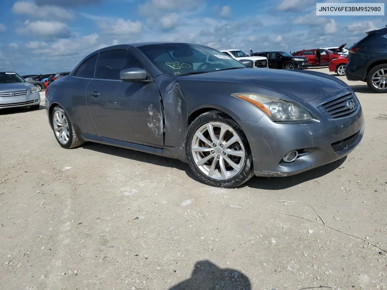 2011 Infiniti G37 Base VIN: JN1CV6FE3BM952980 Lot: 74152614