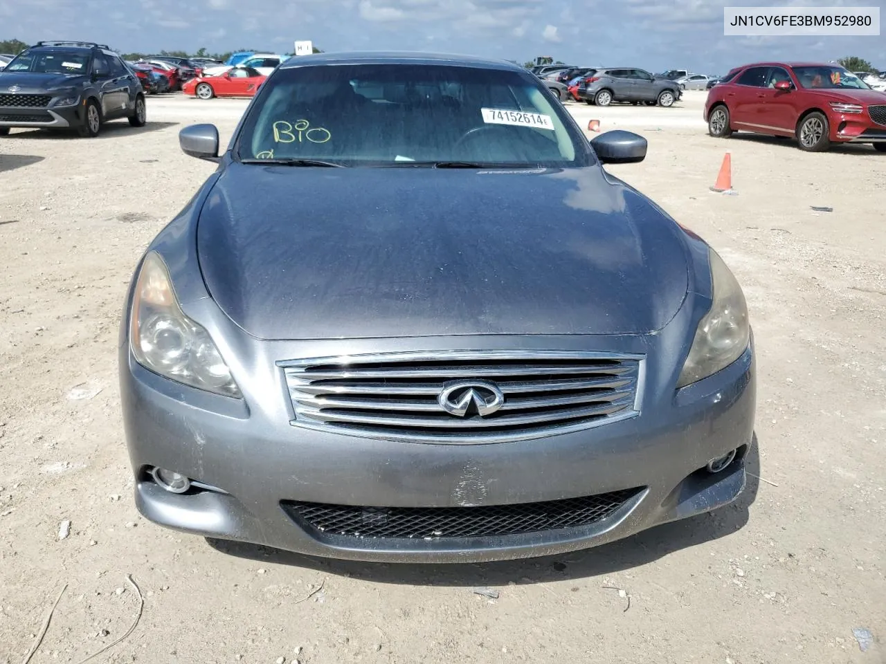 2011 Infiniti G37 Base VIN: JN1CV6FE3BM952980 Lot: 74152614