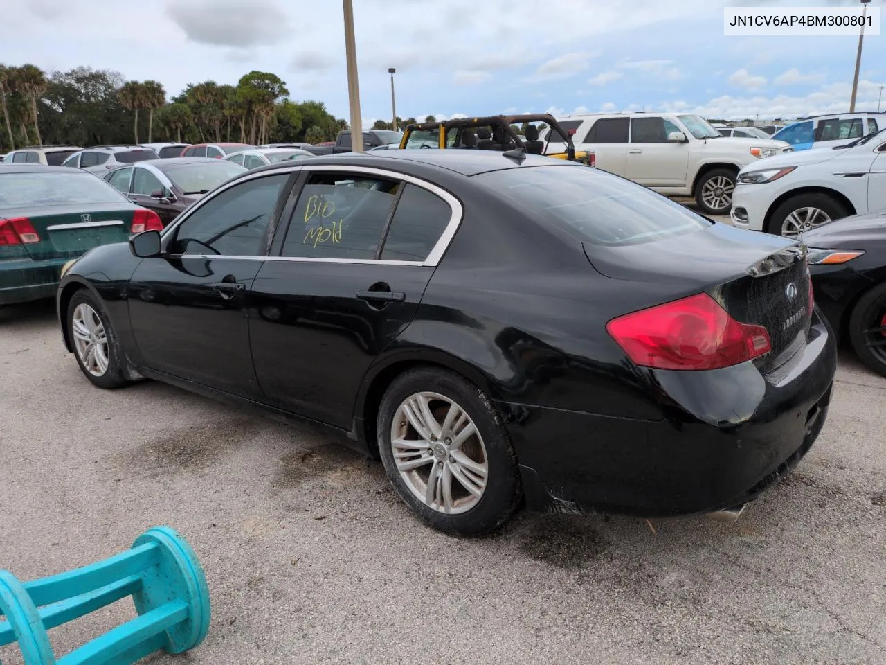 2011 Infiniti G37 Base VIN: JN1CV6AP4BM300801 Lot: 74899424