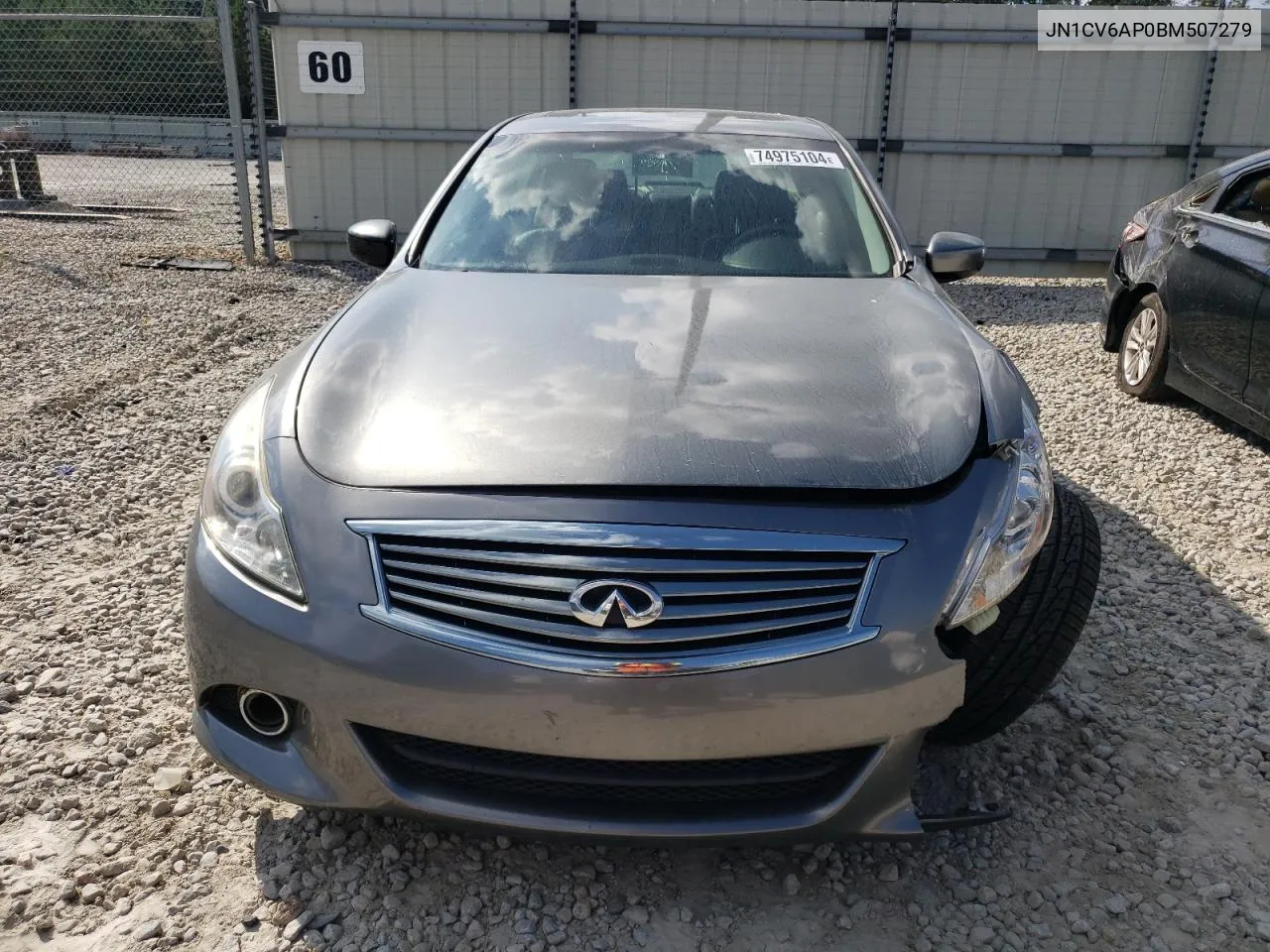 JN1CV6AP0BM507279 2011 Infiniti G37 Base