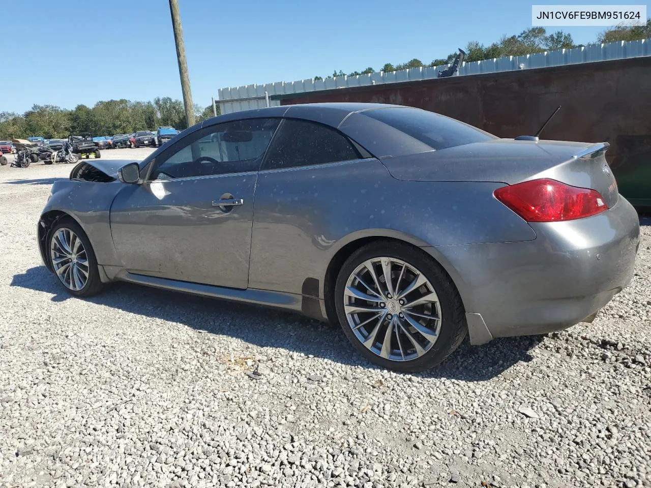 2011 Infiniti G37 Base VIN: JN1CV6FE9BM951624 Lot: 75031884