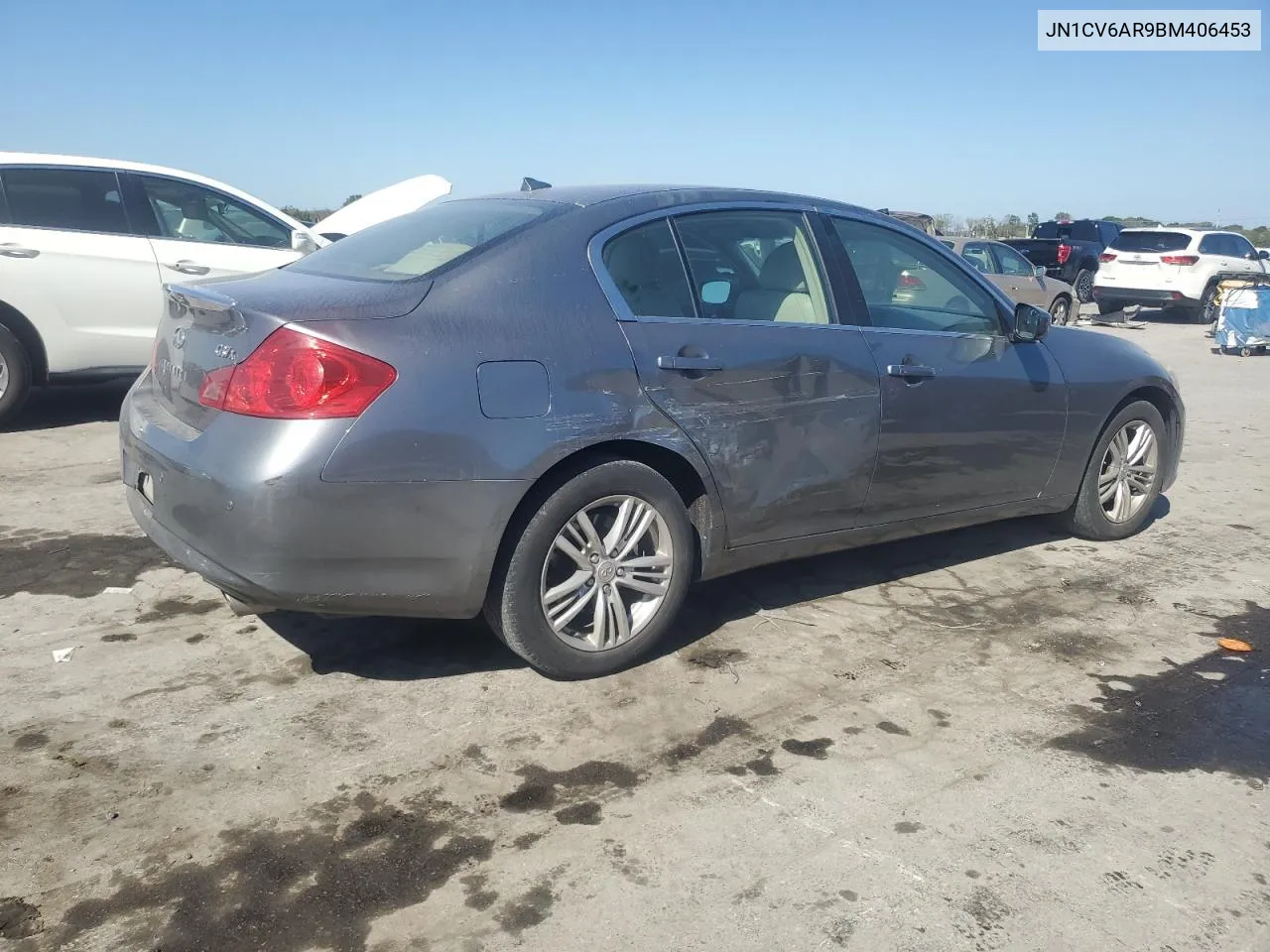 2011 Infiniti G37 VIN: JN1CV6AR9BM406453 Lot: 75396544