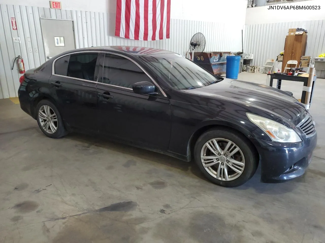 2011 Infiniti G25 Base VIN: JN1DV6AP6BM600523 Lot: 76087224