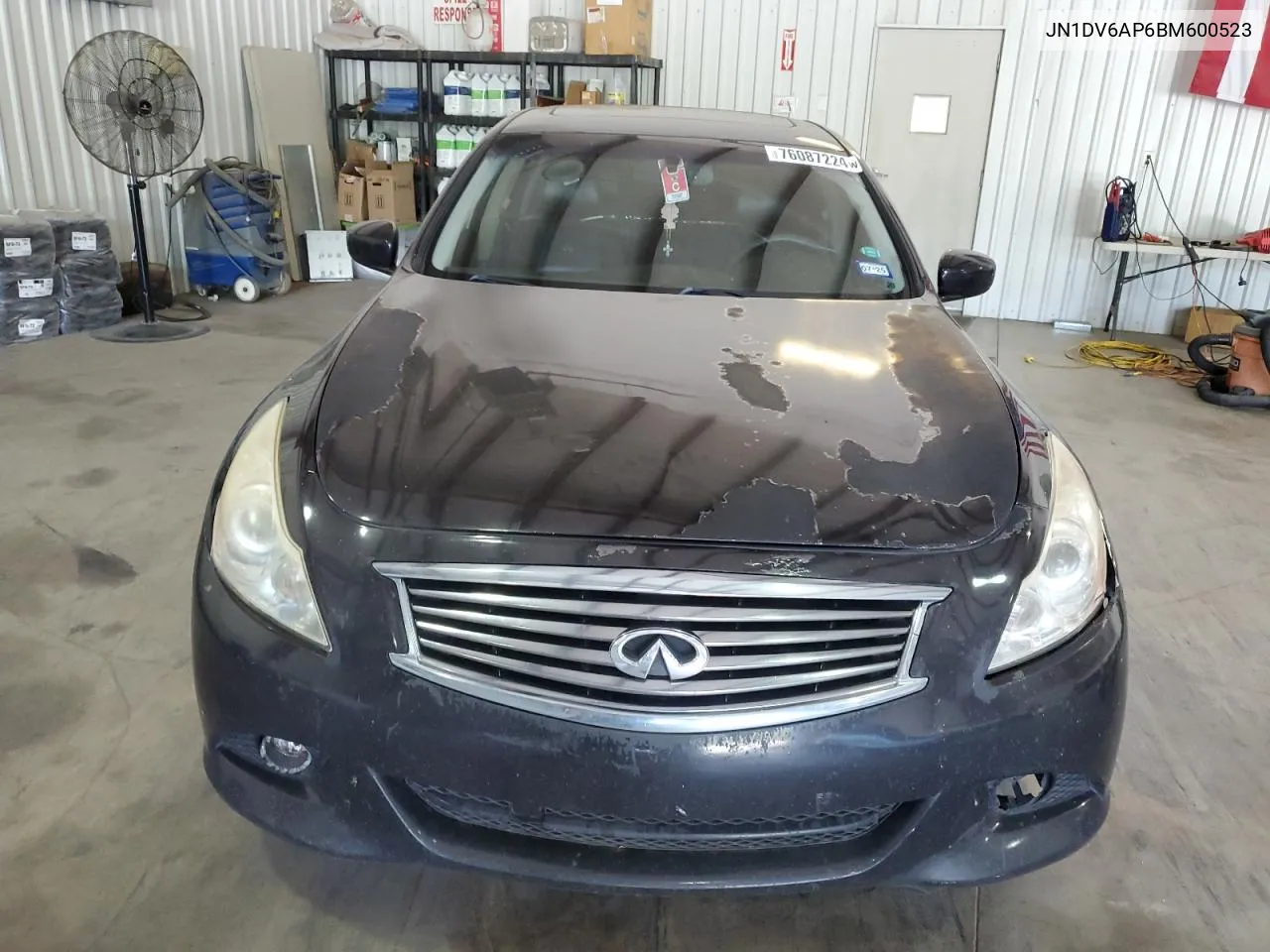 2011 Infiniti G25 Base VIN: JN1DV6AP6BM600523 Lot: 76087224