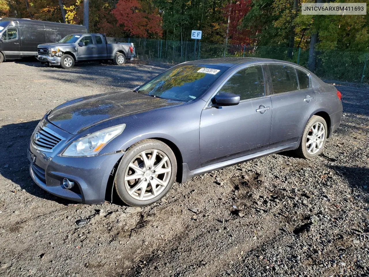 2011 Infiniti G37 VIN: JN1CV6ARXBM411693 Lot: 76152074