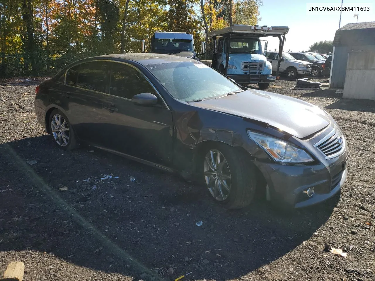 2011 Infiniti G37 VIN: JN1CV6ARXBM411693 Lot: 76152074