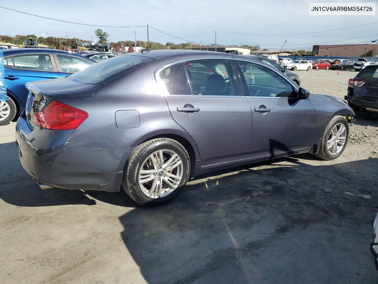 2011 Infiniti G37 VIN: JN1CV6AR9BM354726 Lot: 76259624