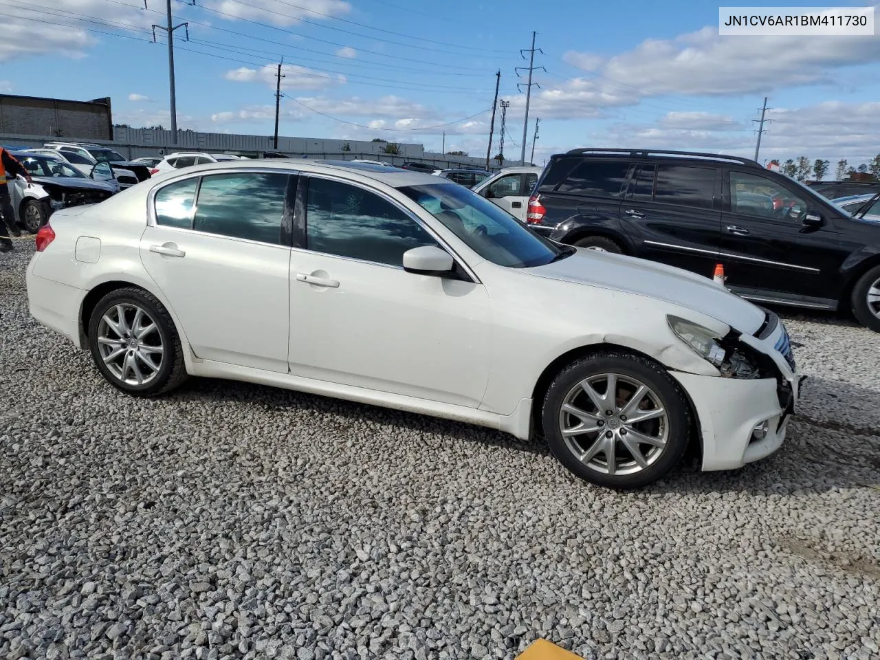 2011 Infiniti G37 VIN: JN1CV6AR1BM411730 Lot: 76451294