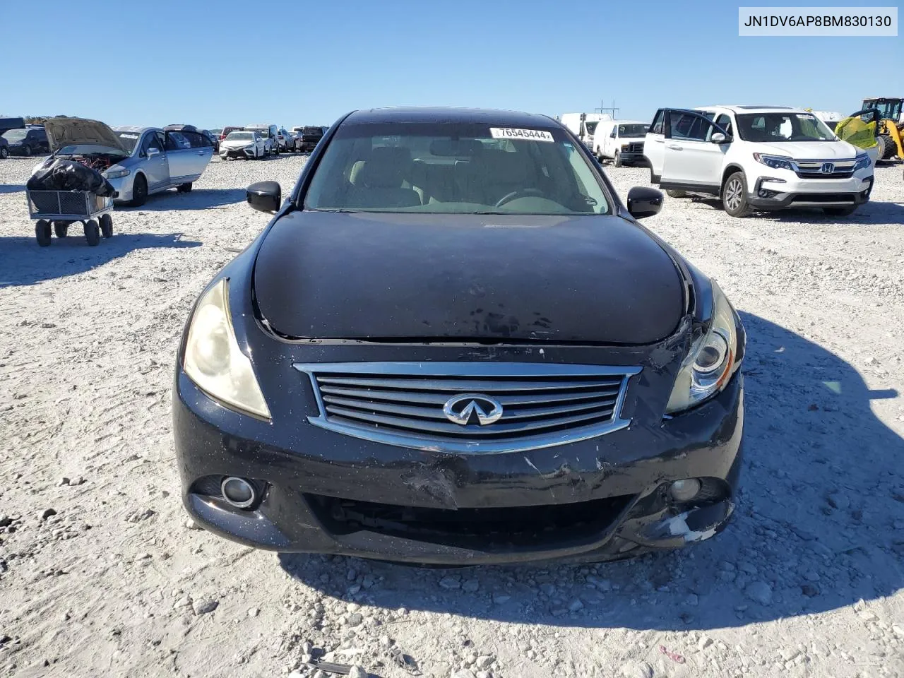 2011 Infiniti G25 Base VIN: JN1DV6AP8BM830130 Lot: 76545444