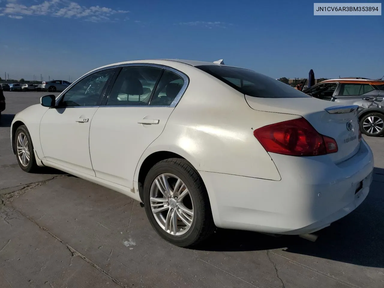 2011 Infiniti G37 VIN: JN1CV6AR3BM353894 Lot: 76583594