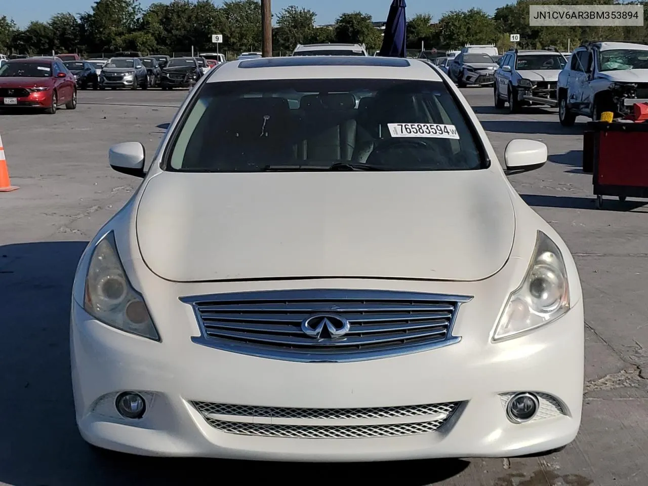 2011 Infiniti G37 VIN: JN1CV6AR3BM353894 Lot: 76583594