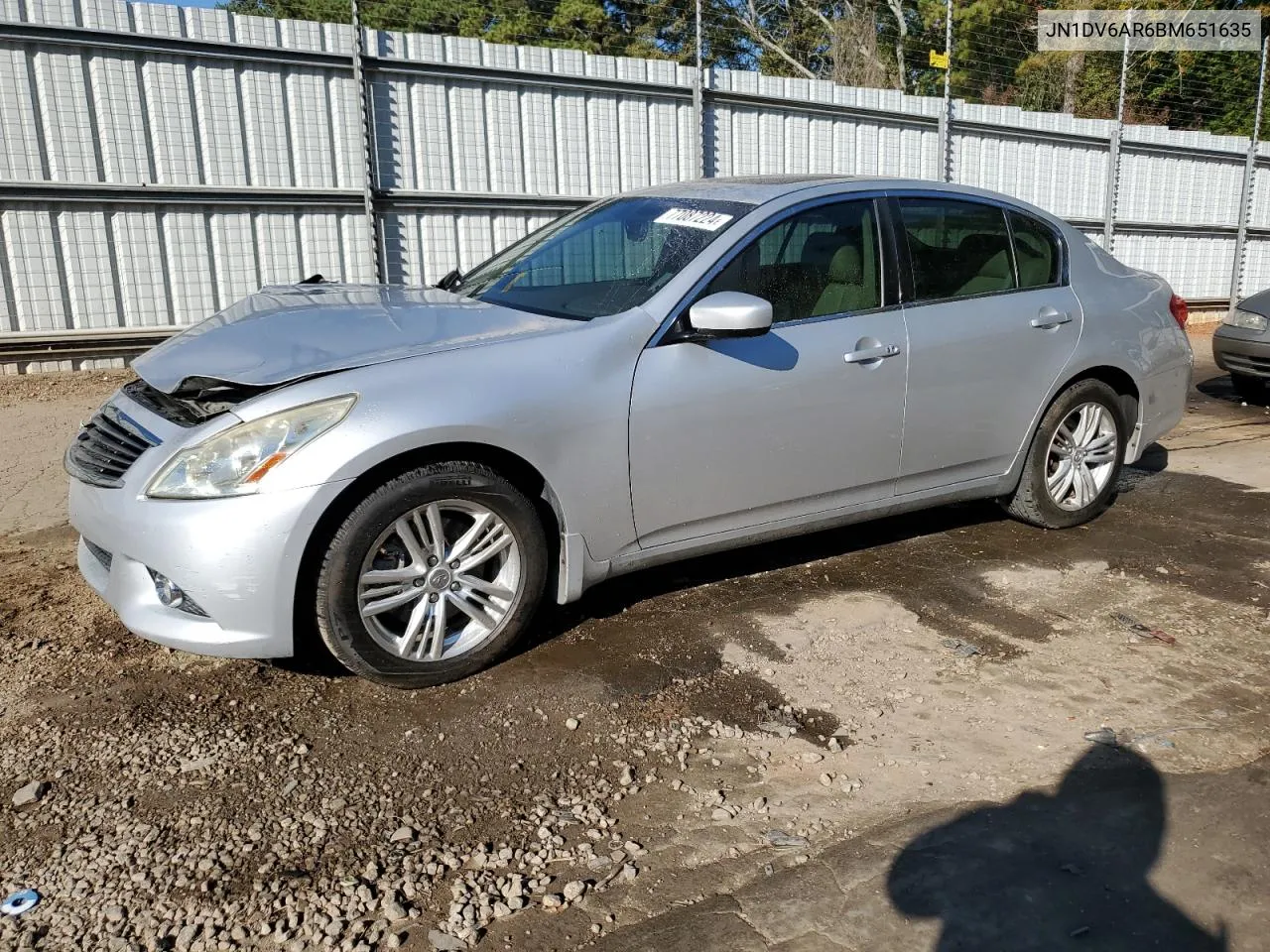 JN1DV6AR6BM651635 2011 Infiniti G25