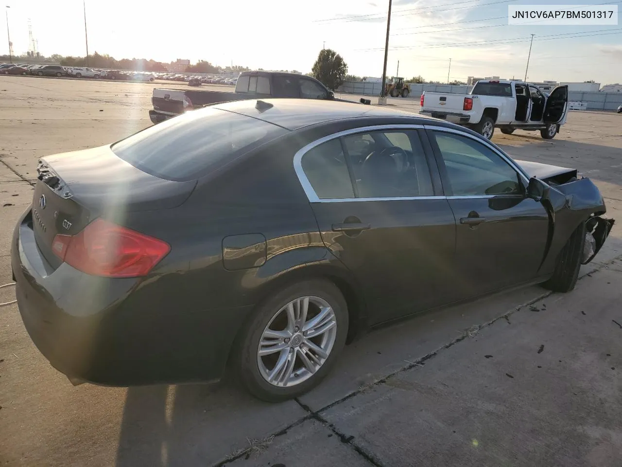 2011 Infiniti G37 Base VIN: JN1CV6AP7BM501317 Lot: 77116414