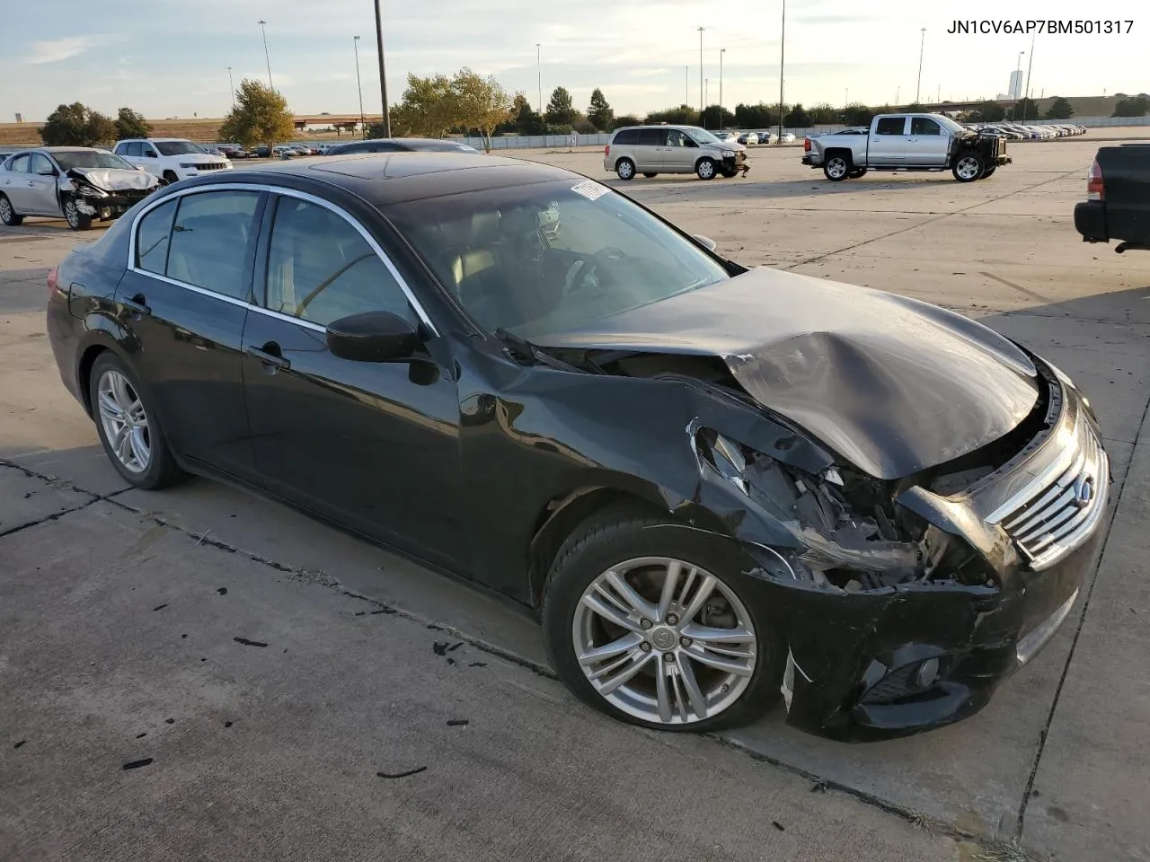 2011 Infiniti G37 Base VIN: JN1CV6AP7BM501317 Lot: 77116414