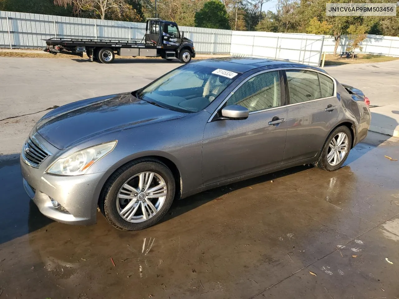 2011 Infiniti G37 Base VIN: JN1CV6AP9BM503456 Lot: 78145334