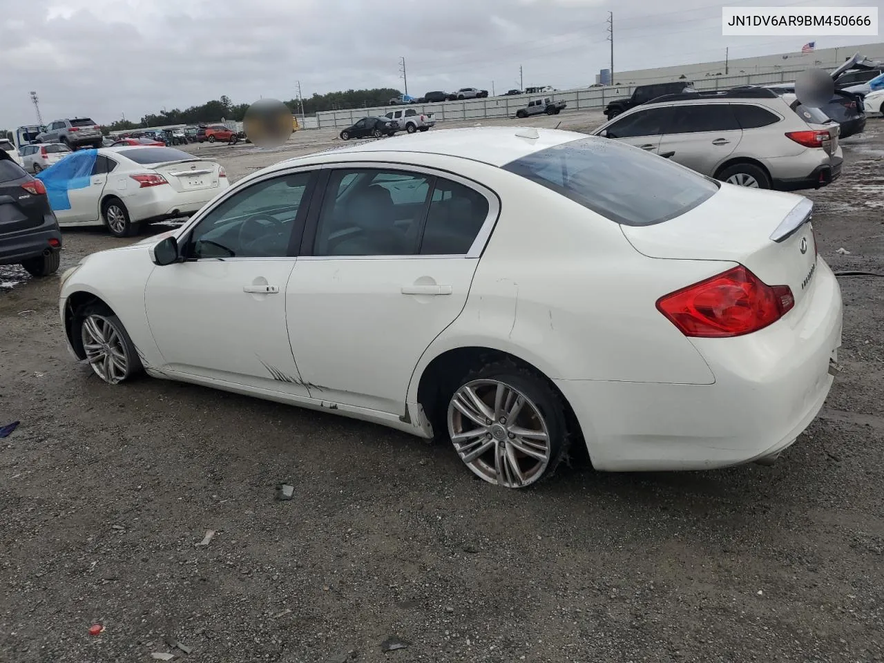 2011 Infiniti G25 VIN: JN1DV6AR9BM450666 Lot: 79623894