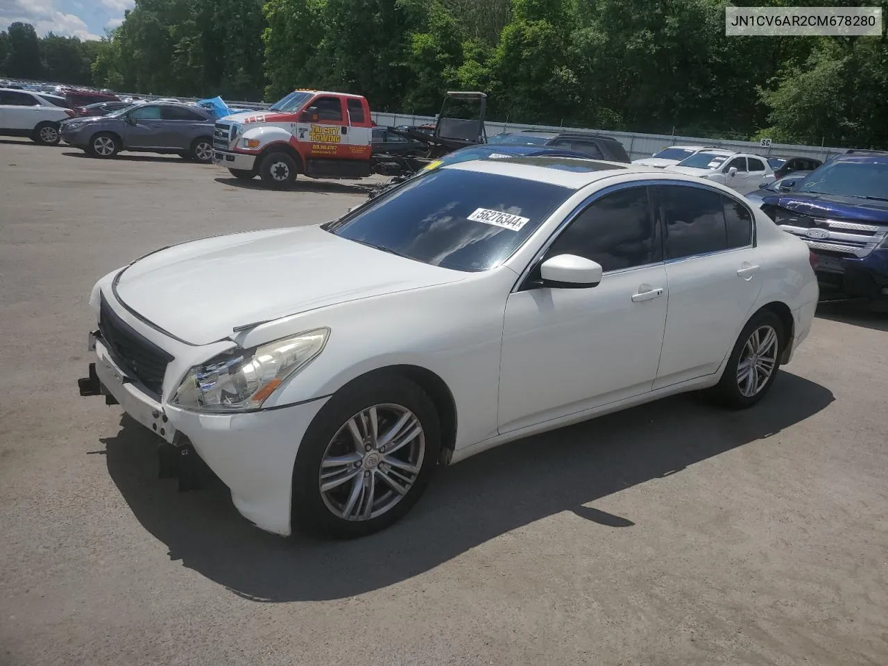 2012 Infiniti G37 VIN: JN1CV6AR2CM678280 Lot: 56276344