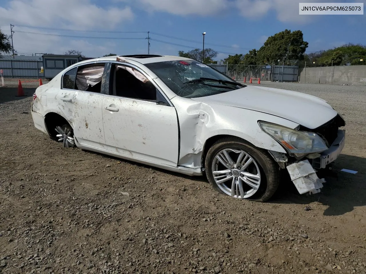 2012 Infiniti G37 Base VIN: JN1CV6AP9CM625073 Lot: 57170774