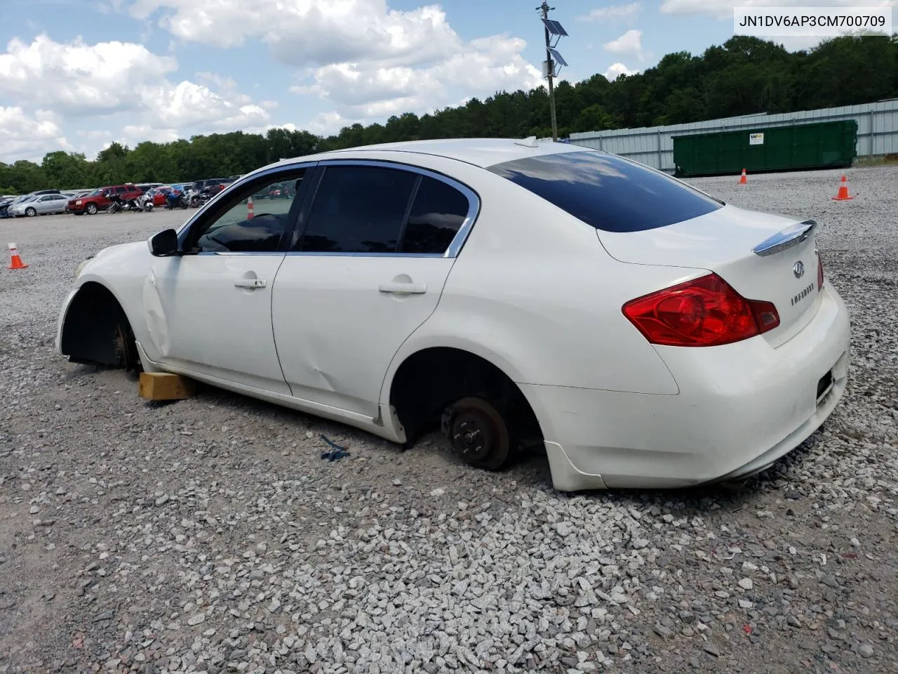 2012 Infiniti G25 Base VIN: JN1DV6AP3CM700709 Lot: 58581894