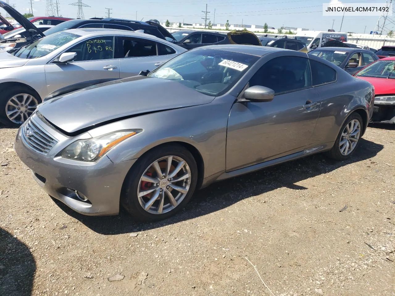 2012 Infiniti G37 VIN: JN1CV6EL4CM471492 Lot: 60421214