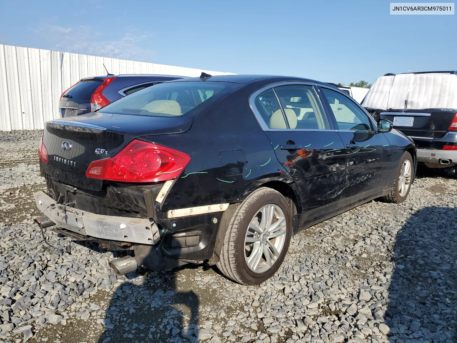 2012 Infiniti G37 VIN: JN1CV6AR3CM975011 Lot: 62856264