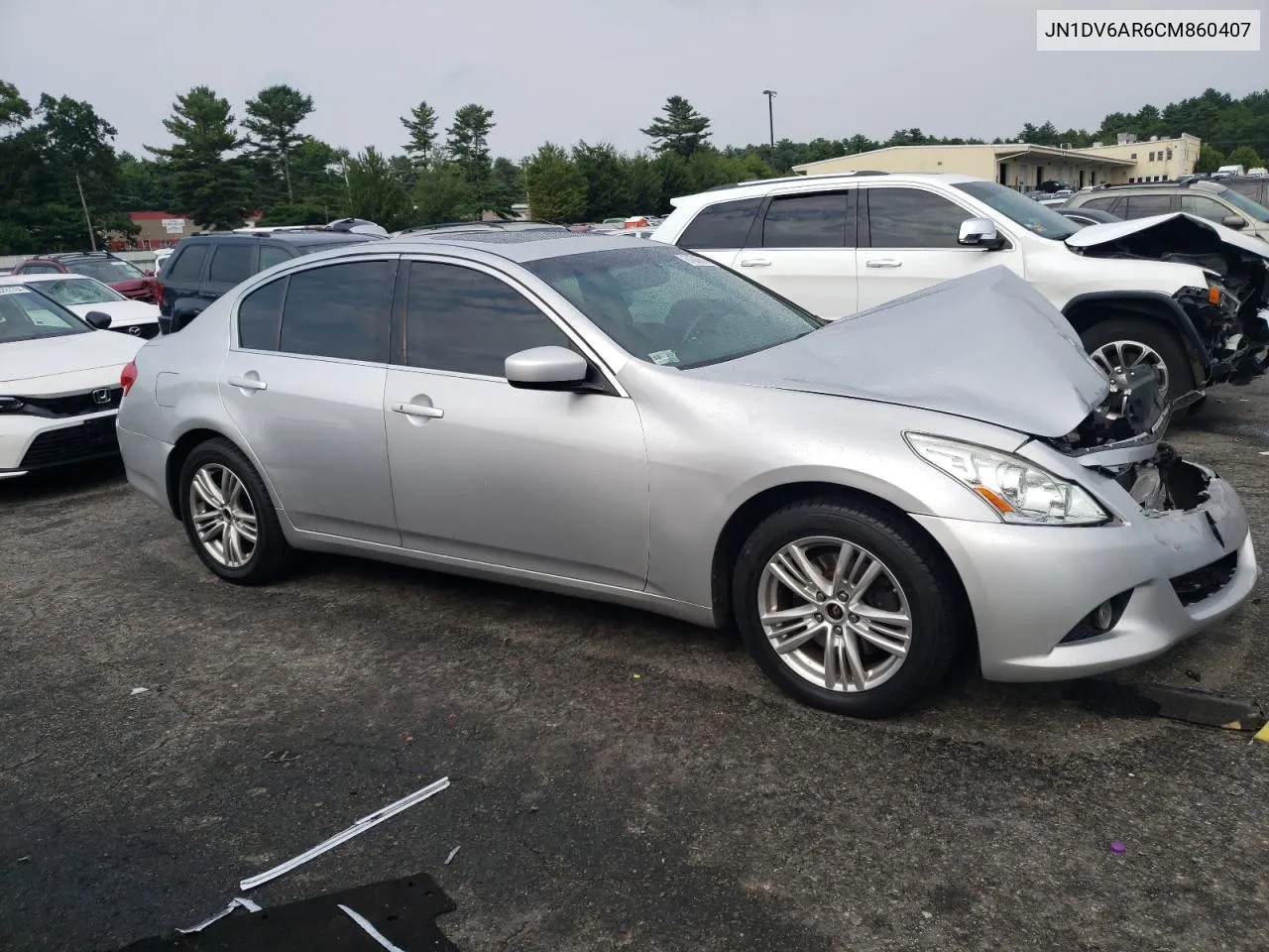 2012 Infiniti G25 VIN: JN1DV6AR6CM860407 Lot: 64568594