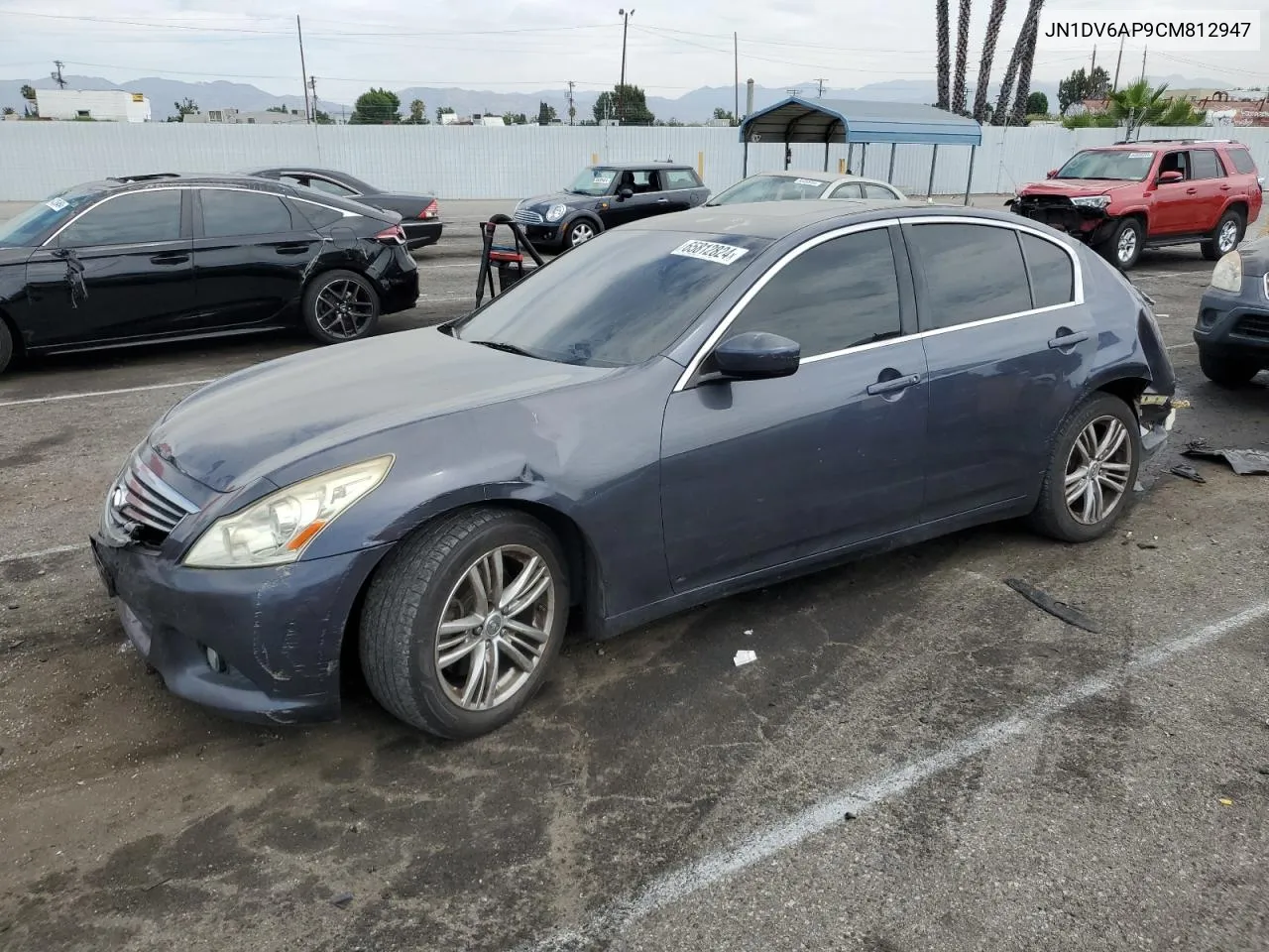 2012 Infiniti G25 Base VIN: JN1DV6AP9CM812947 Lot: 65812824