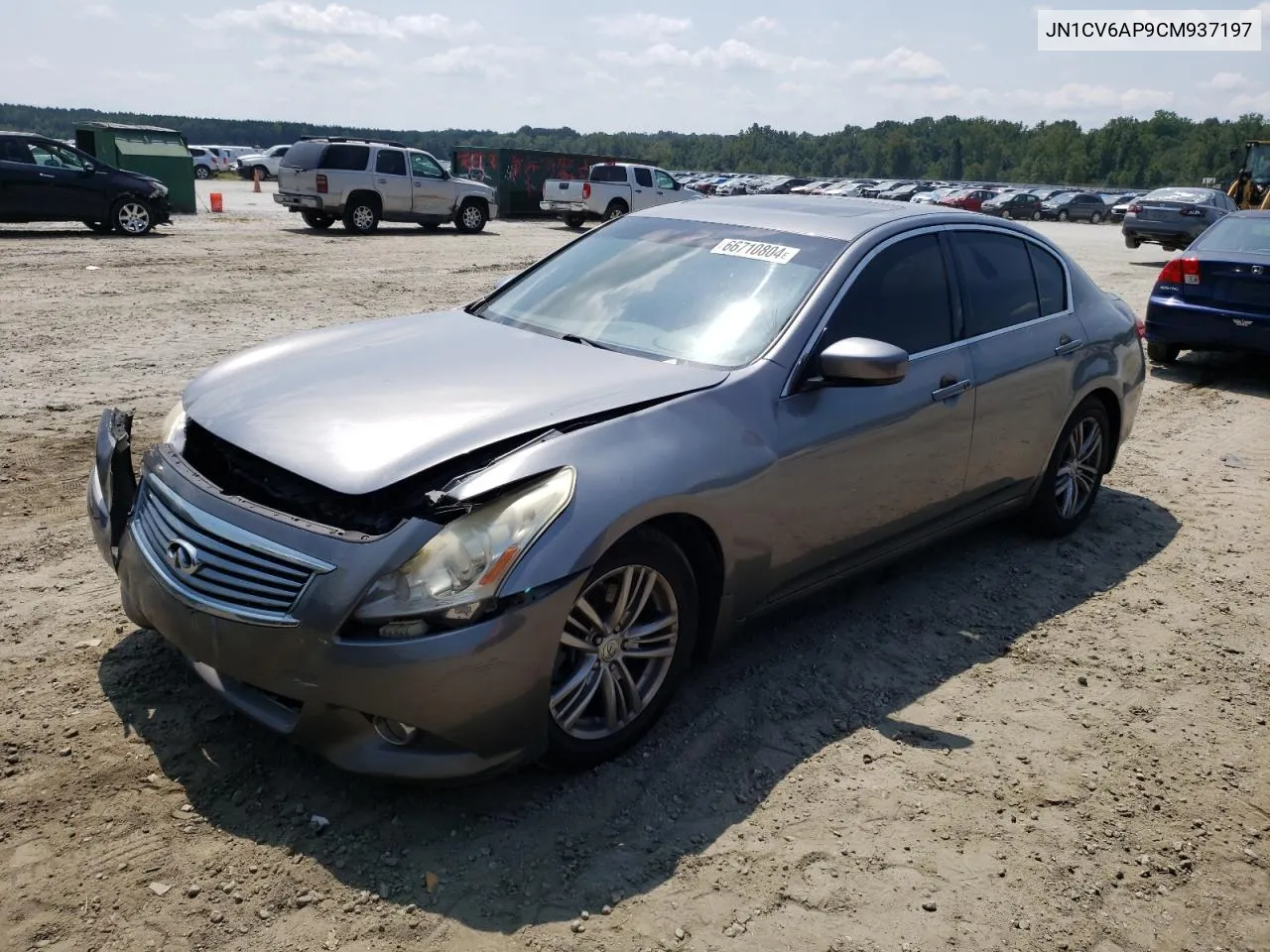 2012 Infiniti G37 Base VIN: JN1CV6AP9CM937197 Lot: 66710804