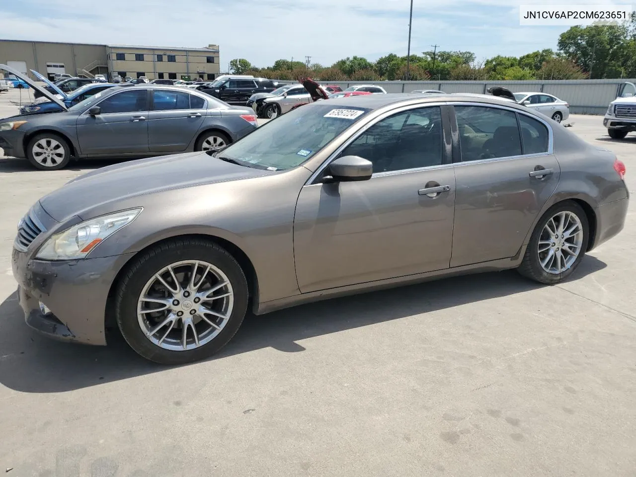 2012 Infiniti G37 Base VIN: JN1CV6AP2CM623651 Lot: 67957224