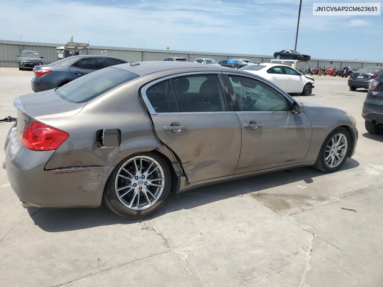 2012 Infiniti G37 Base VIN: JN1CV6AP2CM623651 Lot: 67957224