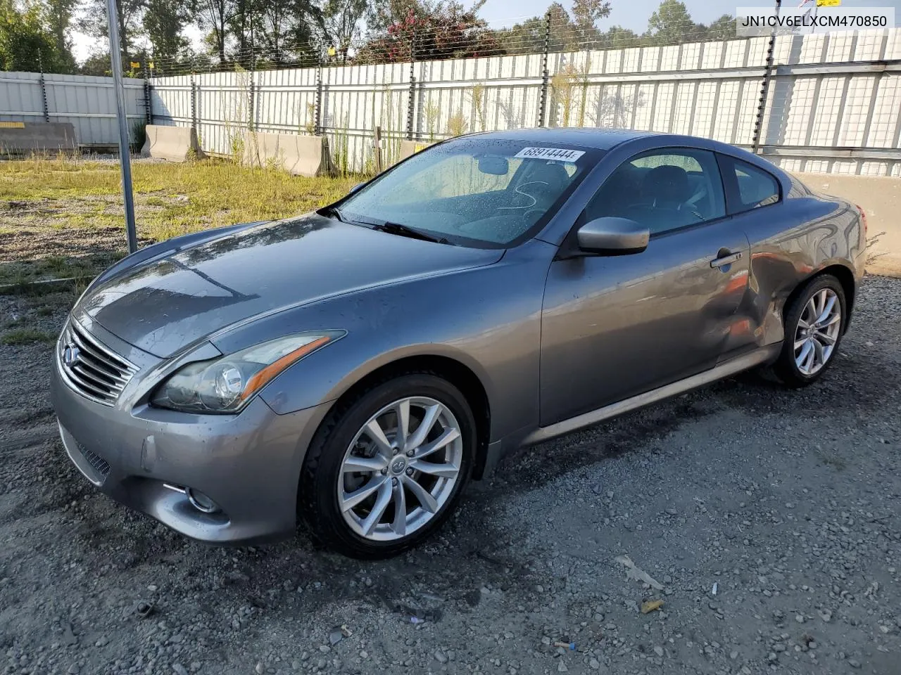 2012 Infiniti G37 VIN: JN1CV6ELXCM470850 Lot: 68914444