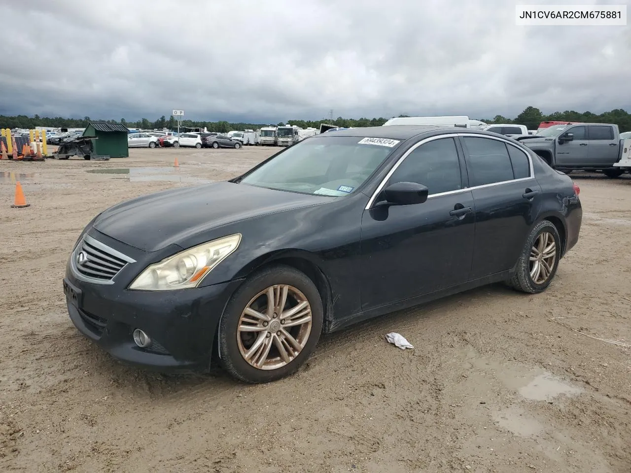 2012 Infiniti G37 VIN: JN1CV6AR2CM675881 Lot: 69439324