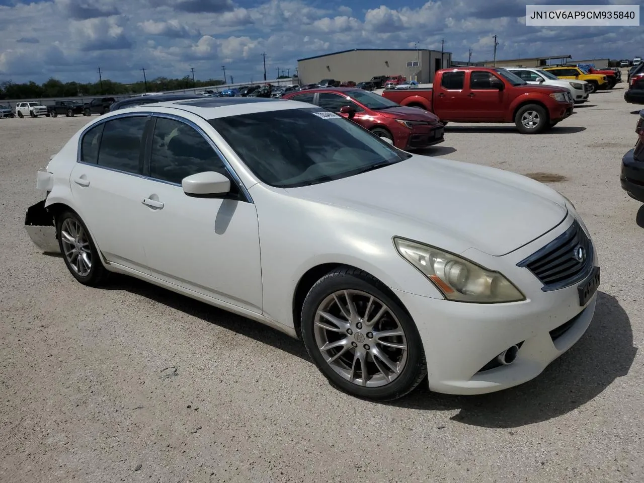 2012 Infiniti G37 Base VIN: JN1CV6AP9CM935840 Lot: 70034984