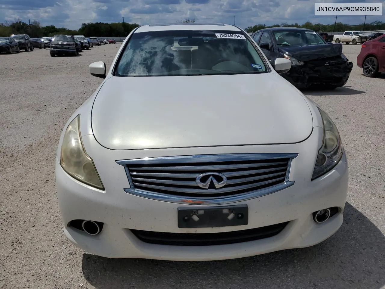 2012 Infiniti G37 Base VIN: JN1CV6AP9CM935840 Lot: 70034984