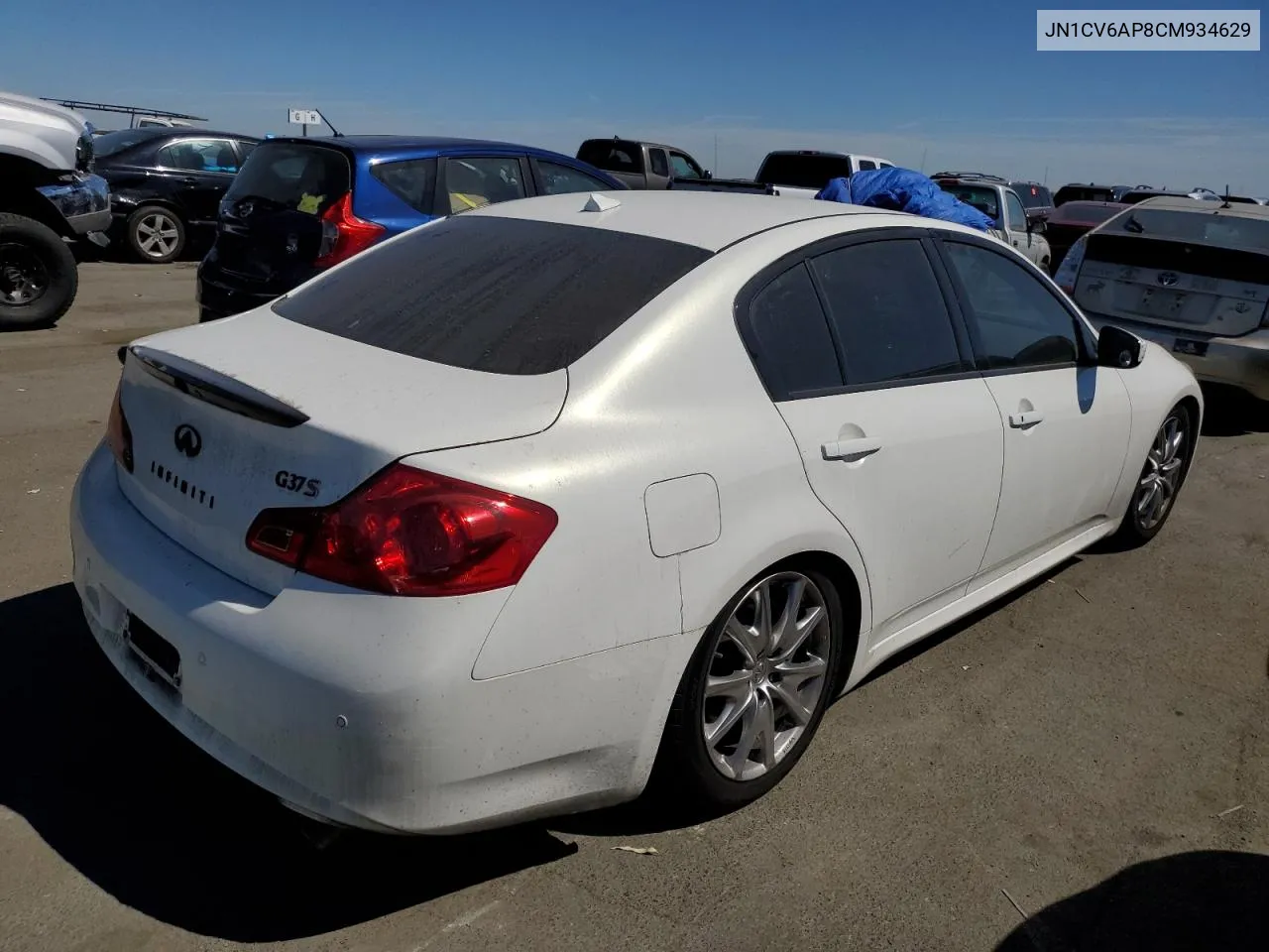 2012 Infiniti G37 Base VIN: JN1CV6AP8CM934629 Lot: 70332144