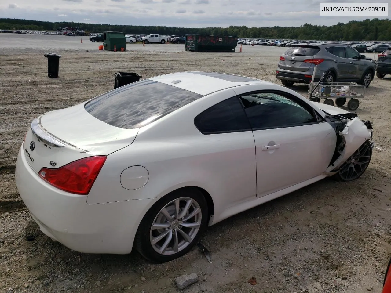 2012 Infiniti G37 Base VIN: JN1CV6EK5CM423958 Lot: 70388244