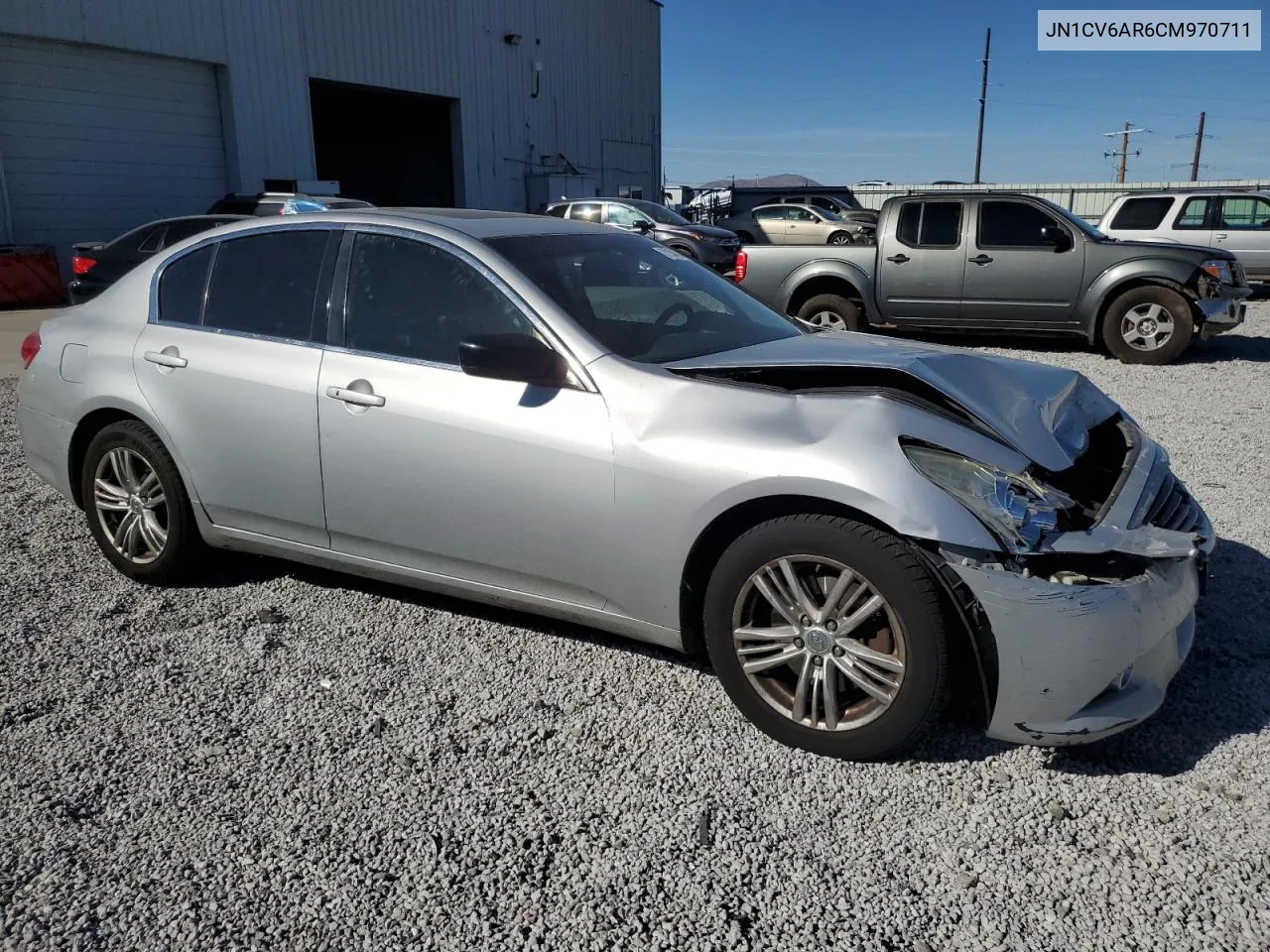 2012 Infiniti G37 VIN: JN1CV6AR6CM970711 Lot: 71344044