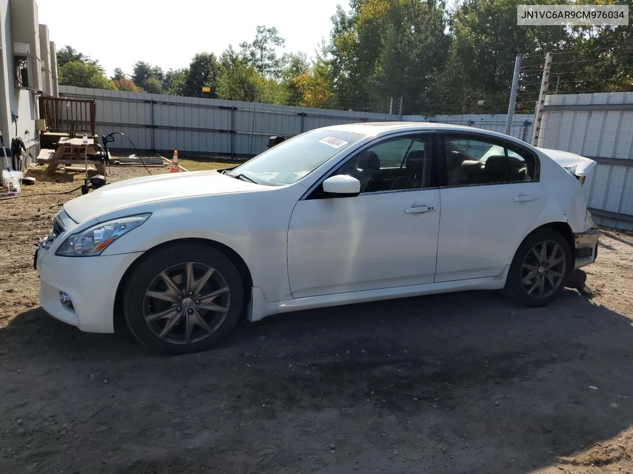 JN1VC6AR9CM976034 2012 Infiniti G37 X