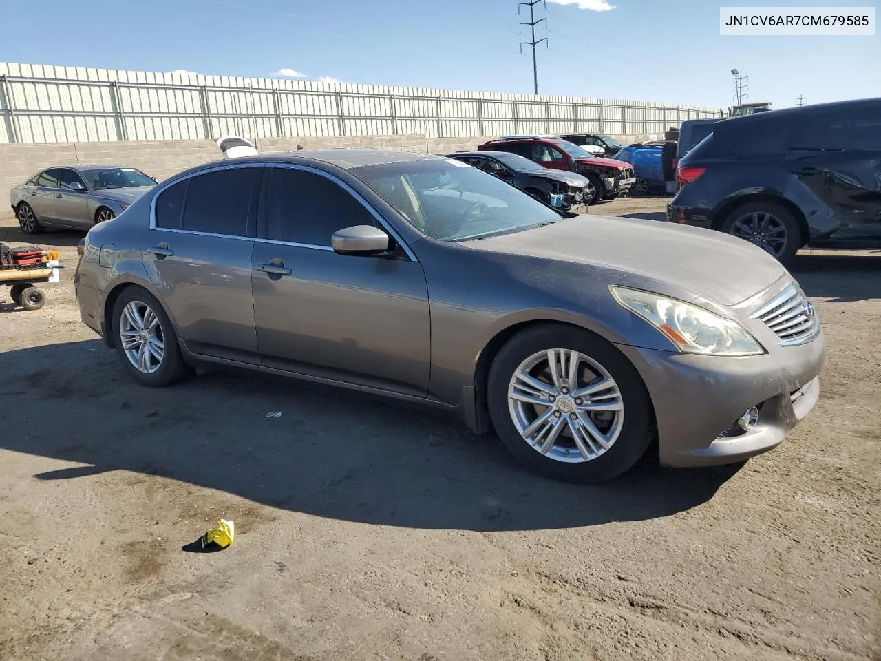 2012 Infiniti G37 VIN: JN1CV6AR7CM679585 Lot: 71684474