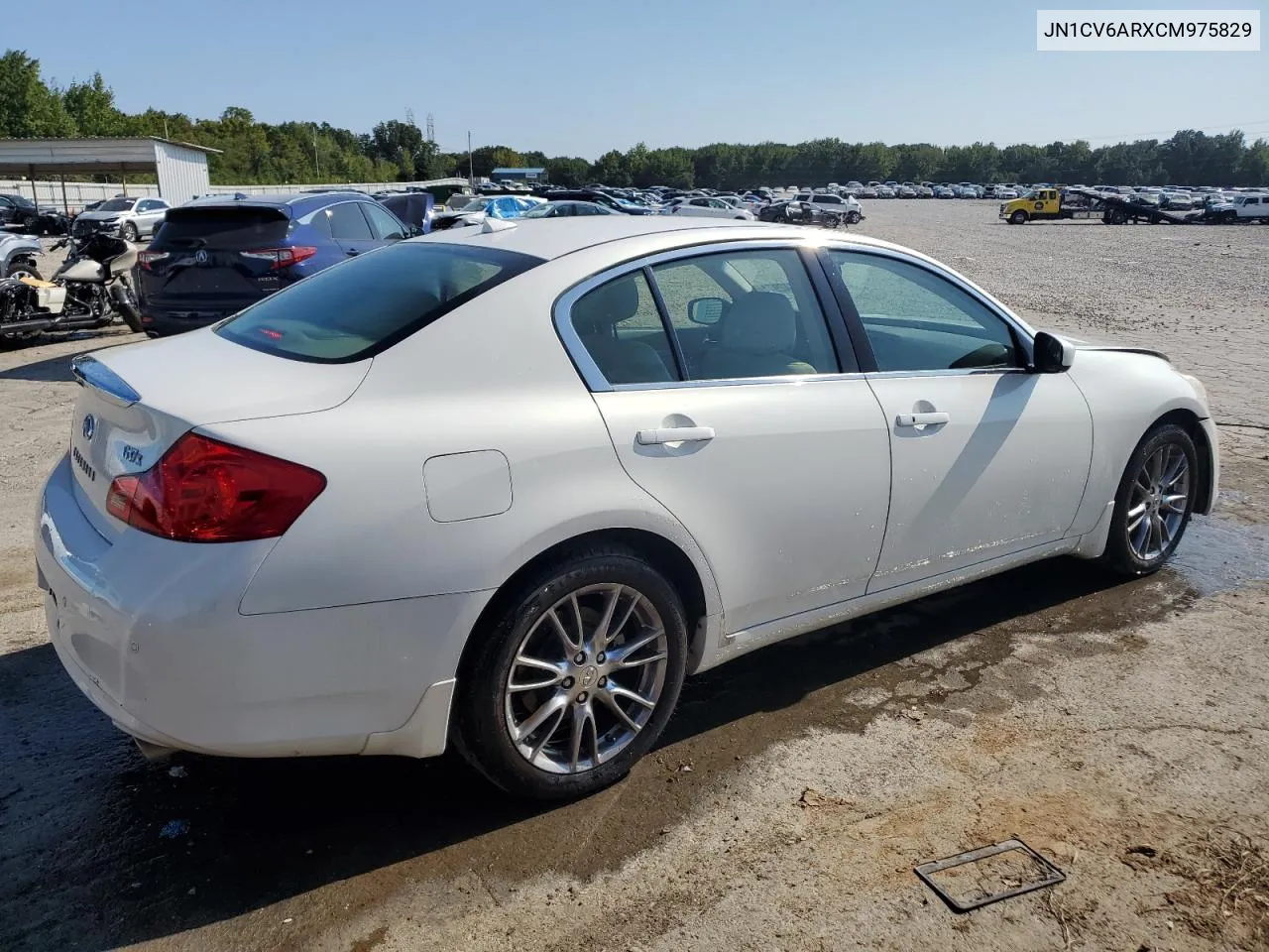 2012 Infiniti G37 VIN: JN1CV6ARXCM975829 Lot: 71742974