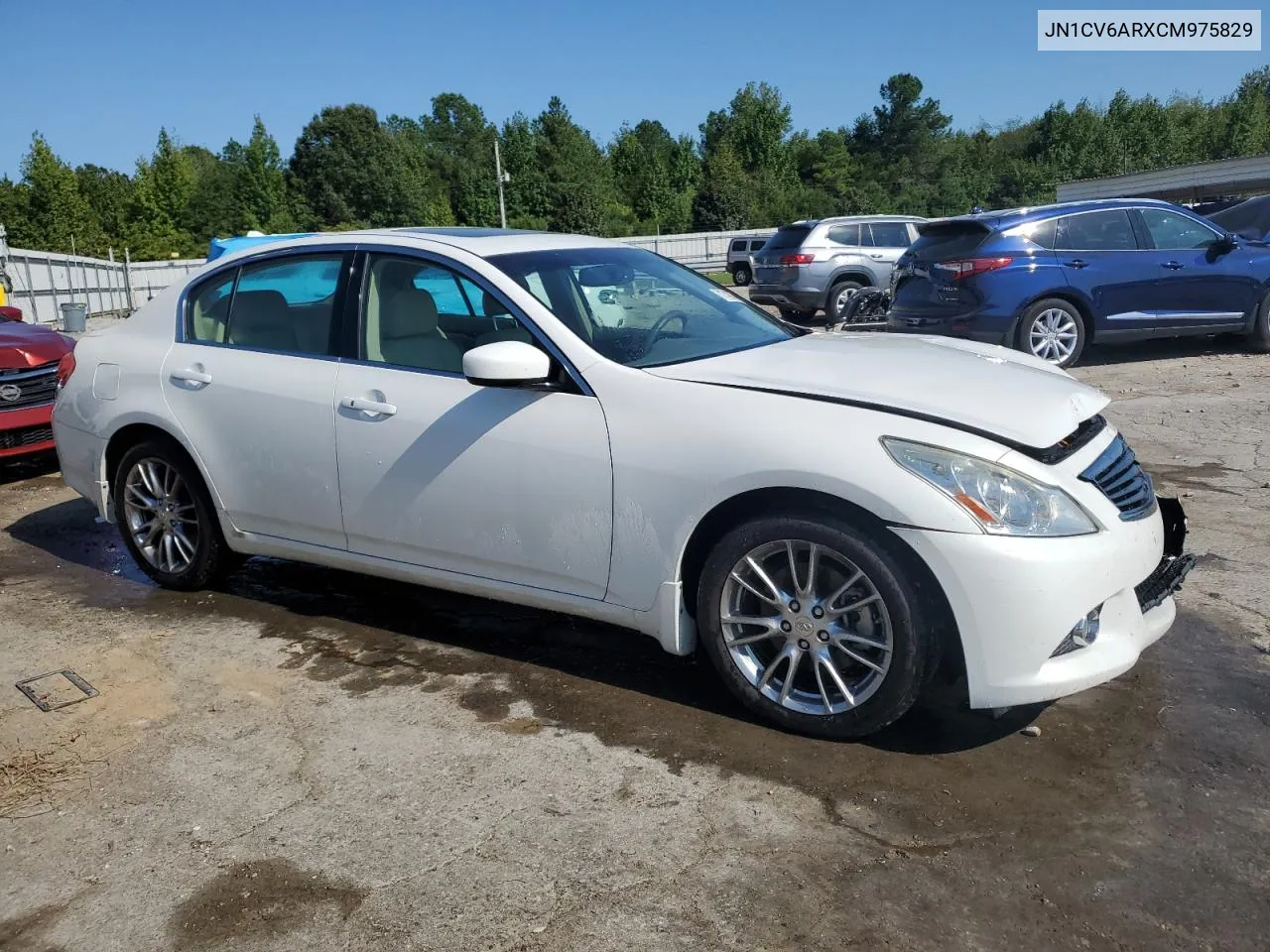 2012 Infiniti G37 VIN: JN1CV6ARXCM975829 Lot: 71742974