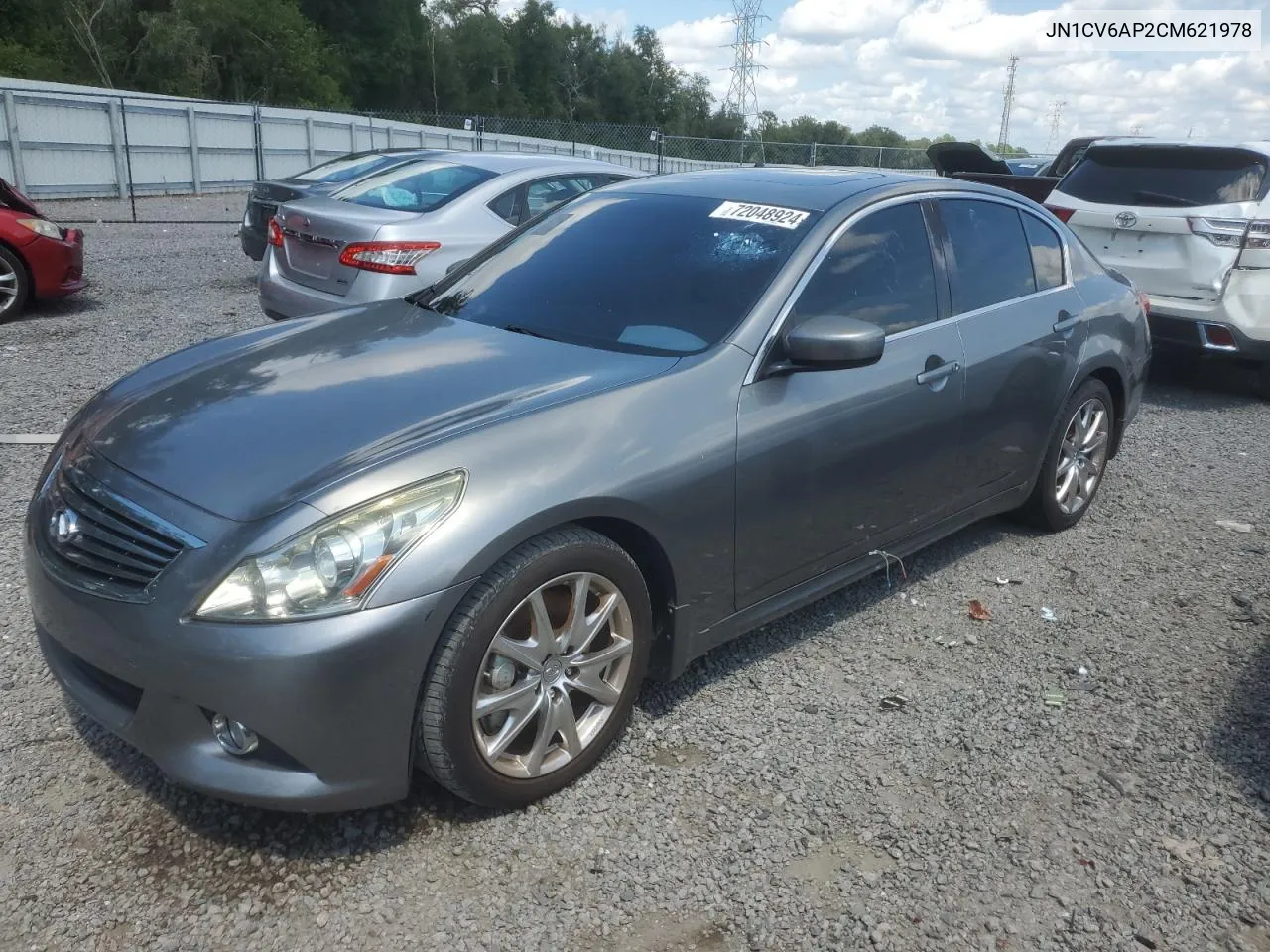 2012 Infiniti G37 Base VIN: JN1CV6AP2CM621978 Lot: 72048924